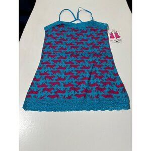 Wear Me Too Ways 2000's Women's Layering Lace Camis Animal Print size M NWT